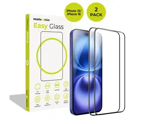 Mobile Origin EasyGlass iPhone 15/iPhone 16 Schutzglas / 2 Stück