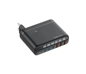 Mobile Origin GaN 140W Reiseladegerät PW12 / Ladegerät / EU/UK/US / 3x USB-C + 3x USB-A