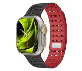 Mobile Origin Magnetarmband Apple Watch 49mm/46mm/45mm/44mm schwarz/rot