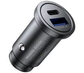 Mobile Origin Metall-Autoladegerät 30W CA12 schwarz / USB-C / USB-A