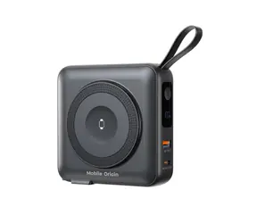 Mobile Origin Powerbank & Reiseladegerät schwarz / Lightning / USB-C Cable / MagSafe / AW / iPhone kompatibel 