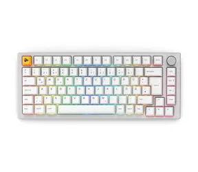Glorious GMMK Pro weiß / Gaming-Tastatur / mechanisch / Glorious Fox Ultralight / ISO-Layout / DE-Layout 