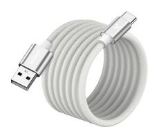 YENKEE YCU MAGNETIC 04 Kabel USB-A (M) - USB-C (M) 1,5 m weiß / 18 W / 480 Mb/s 