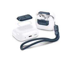 Spigen Lock Fit M Hülle für Apple AirPods Pro 1 & 2 blau