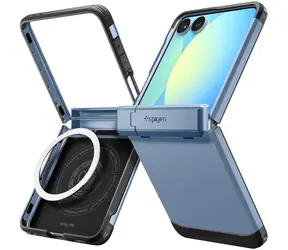 Spigen Tough Armor Pro MagSafe Hülle für Samsung Galaxy Z Flip 7 hellblau