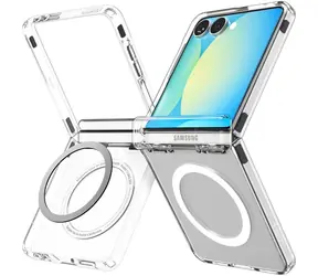 Spigen Ultra Hybrid Pro MagSafe Cover für Samsung Galaxy Z Flip 7 klar/weiß