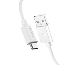 Spigen ACA08716 Essential USB-A auf USB-C 60W Kabel 2m weiß / USB 2.0