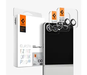 Spigen Glass tR EZ Fit Optik Pro HD Kamera-Schutzglas für Samsung Galaxy Z Flip 7 schwarz (2 Stück)