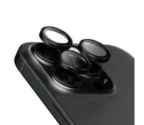 PanzerGlass Hoops Keramik-Kameralinsenschutzringe für Apple iPhone 16 Pro/15 Pro/16 Pro Max/15 Pro Max