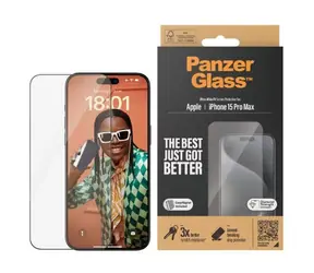 PanzerGlass Keramik Apple iPhone 15 Pro Max mit Installationsrahmen