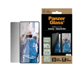 PanzerGlass Sichtschutz für Samsung Galaxy S25 Ultra mit Montagerahmen