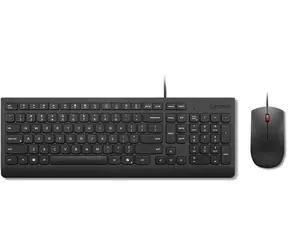 Lenovo Essential Wired Combo schwarz / Tastatur- und Maus-Set / USB-A / CZ