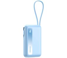 Romoss PPR10 10000mAh blau / Powerbank / USB-A & USB-C + Lightning & USB-C Kabel