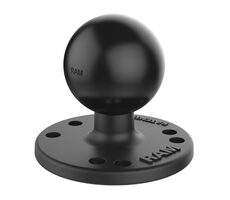 RAM Mounts RAM-202U Rundadapter mit AMPS-Lochmuster und 1,5"-Kugelbolzen