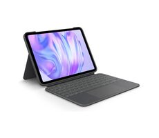 Logitech Combo Touch Schutzhülle mit UK-Tastatur für Apple iPad Pro 11" (M4 und M5) Grau