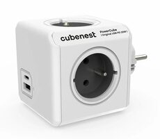 Cubenest PowerCube Original USB PD 20W USB A+C - grau / 4X Buchse + USB A+C 