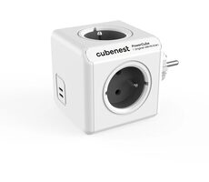 Cubenest PowerCube Original USB PD 35W USB 2xC - grau / 4X Buchse + 2 USB-C
