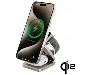 Cubenest Qi2 3-in-1 Magnetisches Kabelloses Ladegerät SQ312 Fold Pro Titan / 3-in-1 Qi2 Faltbares Kabelloses Magnetisches Ladegerät