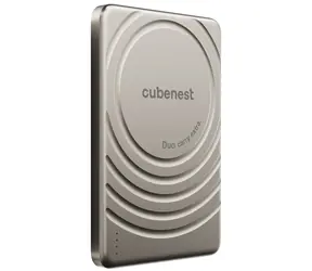 CubeNest 5000mAh Magnetische Kabellose Schlanke Powerbank S1B3D Gold / Magnetische kabellose Powerbank / USB-C
