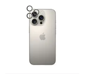 Epico Aluminium-Linsenschutz für Apple iPhone 16 Pro/16 Pro Max - Titan natur