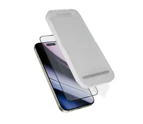 Epico Hero Glass 3D DF Schutzglas für iPhone 15 Pro Max / stoß- und kratzfest / Ultrabreite Abdeckung