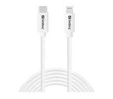 Sandberg USB-C PD auf Lightning MFI 2 m weiß / USB-C auf Lightning Ladekabel