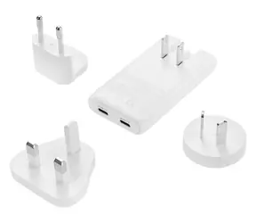Sandberg 4-in-1 Reiseladegerät 65W weiß / Reiseladeadapter / 2x USB-C 