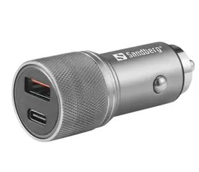 Sandberg Kfz-Ladegerät 48W grau / Kfz-Ladegerät / 1x USB-A + 1x USB-C