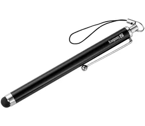 Sandberg Touchscreen-Stift, schwarz / Touchpen mit Gummispitze