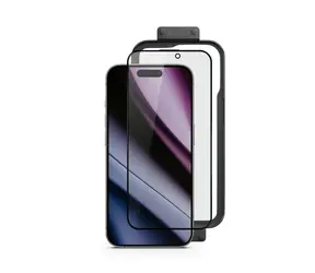 Epico Antireflex-Schutzglas 3D DF für iPhone 14 Pro/15/16 / Ultraweite Abdeckung / mit Applikator