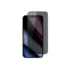 Epico Privacy Glass 3D DF Schutzglas für iPhone 15 Pro Max / Ultraweite Abdeckung / mit Ein-Schritt-Applikator