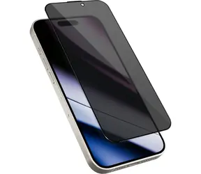 Epico Privacy Glass 3D DF Schutzglas für iPhone 15 Pro / stoßfest / Ultrabreite Abdeckung