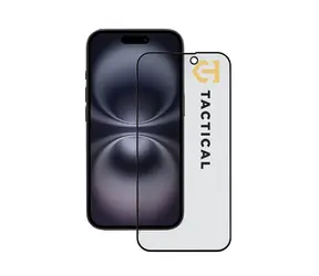 Tactical Sichtschutzglas Stealth 5D für Apple iPhone 15/16 Schwarz