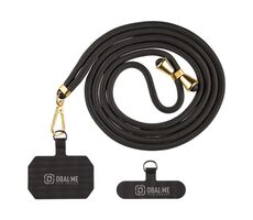 Obal:Me NeckTag Allure Phone Strap Black