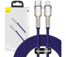 Baseus CATLJK-B05 Cafule Series Kabel USB-C (M) - Lightning (M) 2m lila / 20W