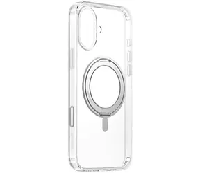 Baseus SkyRing 360° Magnethülle für Apple iPhone 16 mit Ständer, transparent