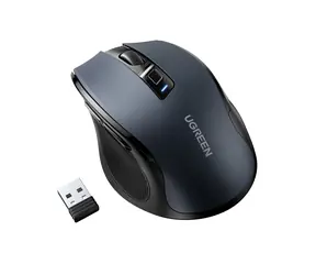 Ugreen MU006 kabellose optische Maus, schwarz / USB / Bluetooth 5.0 / 4000 DPI