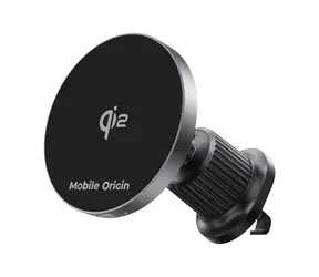 Mobile Origin CA14 Qi2 schwarz / Kabelloses Autoladegerät aus Metall / 15 W