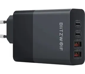 BlitzWolf BW-S29 schwarz / Netzteil / 120 W / 2x USB-C / 2x USB-A 