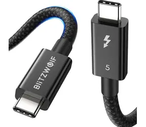 BlitzWolf BW-HDC8 240W Kabel 1,5 m schwarz / USB-C (M) - USB-C (M)