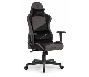 SENSE7 Spellcaster Senshi Edition grau / Gaming-Stuhl / Stoff / verstellbar / Rollen / Belastbarkeit 160 kg 