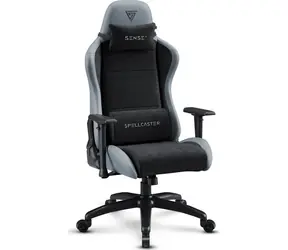 SENSE7 Spellcaster FUKU XL PU schwarz-grau / Gaming-Stuhl / Alcantara / verstellbar / Rollen / Belastbarkeit 160 kg 