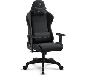 SENSE7 Spellcaster FUKU schwarzer Gaming-Stuhl / Stoffbezug / verstellbar / Rollen / Belastbarkeit 150 kg 