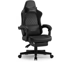 SENSE7 DEVON PU schwarz / Gaming-Stuhl / Kunstleder / verstellbar / Rollen / Belastbarkeit 120 kg 