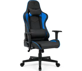 SENSE7 Spellcaster schwarz-blau / Gaming-Stuhl / Kunstleder / verstellbar / Rollen / Belastbarkeit 150 kg 