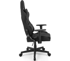 SENSE7 Spellcaster schwarz-grau / Gaming-Stuhl / Stoff / verstellbar / Rollen / Belastbarkeit 150 kg 