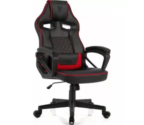 SENSE7 Knight schwarz-rot / Gaming-Stuhl / Kunstleder / verstellbar / Rollen / Belastbarkeit 120 kg 