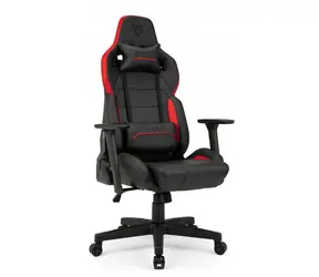 SENSE7 Sentinel schwarz-rot / Gaming-Stuhl / Kunstleder / verstellbar / Rollen / Belastbarkeit 150 kg 