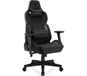 SENSE7 Sentinel schwarz-grau / Gaming-Stuhl / Stoff / verstellbar / Rollen / Belastbarkeit 150 kg 