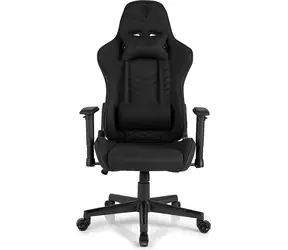 SENSE7 Spellcaster schwarz / Gaming-Stuhl / Stoff / verstellbar / Rollen / Belastbarkeit 150 kg  